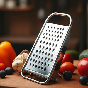 Grattugia piatta in acciaio inossidabile, utensile da cucina multifunzione per verdure e frutta - Product Image 3
