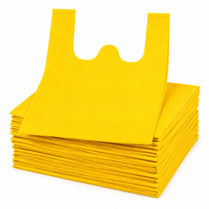 ถุงช้อปปิ้งสีเหลืองแบบพรีเมียม ผลิตจากผ้าไม่ถักทอ พร้อมหูหิ้ว ทนทาน ใช้ซ้ำได้ เป็นมิตรกับสิ่งแวดล้อม ขายส่งจากโรงงาน - Product Image 5