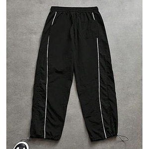 Pantalon de survêtement coupe ample et légère pour homme OEM, en nylon, avec taille élastique et cordon de serrage, idéal pour l'entraînement - Product Image 2