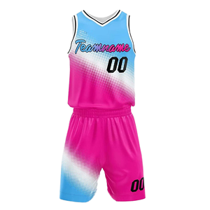 Ensemble Maillot et Short de Basketball Unisexe Personnalisé en Polyester Respirant à Mailles Ultra-Fines, Anti-Transpiration, Sublimé, Grandes Tailles - Product Image 4