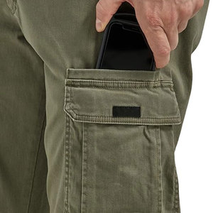 Casual Wear 100% Cotton Button Fly Outdoor Men's <b>Pants</b> Multiple Pockets Lightweight Washed Men <b>Cargo</b> <b>Pants</b> - Product Image 5