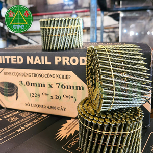 Clavos de acero duraderos con vástago liso/roscado y diseño de cabeza plana a cuadros para paletización competitiva, de la fábrica líder de Vietnam - Product Image 3