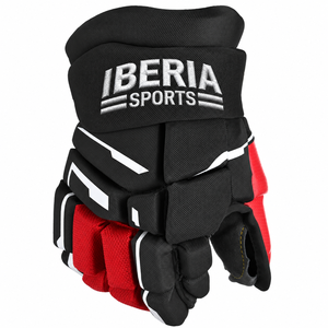Gants de hockey sur glace IBERIA Premium Black avec doublure jaune |   Gants de protection pour joueurs de hockey |   Logo personnalisé OEM en gros - Product Image 5