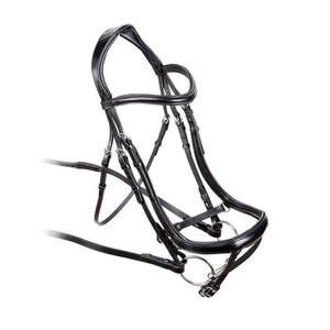 Bridas para caballos Brida de cuero Flash elevada curvada Diseño personalizado Brida acolchada de cuero suave - Product Image 1