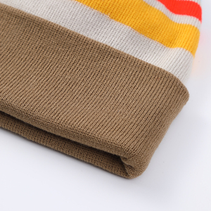 wholesale custom printed logo super quality 100% <b>wool</b> winter <b>beanie</b> hat breathable - Product Image 3