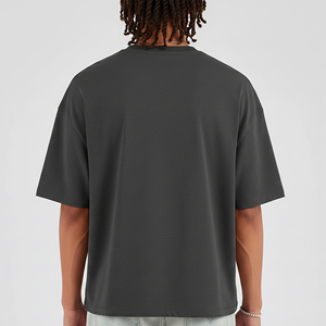 Wholesale 300 GSM Men Oversized Heavy Cotton Graphic Print Hip Hop Streetwear <b>Tee</b> Factory Price - Product Image 3