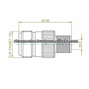 N Female Connector For RG 213 Cable Crimp - Product Image 1