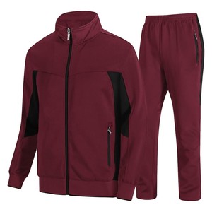 Conjunto Deportivo Unisex Blanco y Azul Marino con Bloques de Color, Cierre de Cremallera en Manga Larga, Cuello Alto, Pantalones Deportivos Transpirables para Otoño - Product Image 6