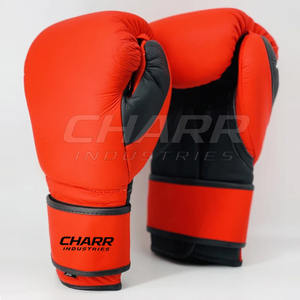Gants de boxe en cuir de haute qualité confortables avec fermeture auto-agrippante réglable, paume antidérapante, fabriqués au Pakistan - Product Image 3