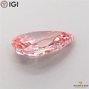 Diamante Cultivado en Laboratorio CVD de 2.51 Quilates, Corte Pera, con Certificado IGI, Color Rosa Intenso, Claridad VS2, para Diseño de Joyería de Boda - Product Image 4