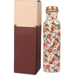 Hand-Hammered Copper Water <b>Bottle</b> - Ayurvedic 100% Pure Copper for Detox & Immunity (900ml, Leak-Proof) - Product Image 2