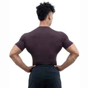 <b>Mens</b> <b>Compression</b> <b>Shirts</b> 100% Cotton Quick Dry Sports Top Regular Fit Comfortable Training Wear Gym Clothing High Quality OEM - Product Image 3