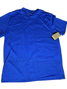 Polo de Manga Corta Azul Rey para Hombre, Tejido Transpirable, Color Sólido, Estilo Casual - Product Image 1