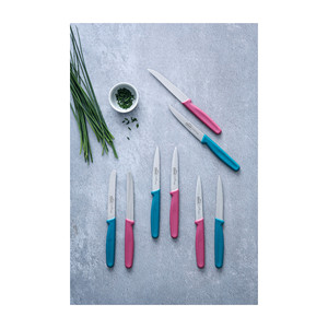 Coltello da Cucina Seghettato Lacor Etern Magenta 10 Cm in Acciaio Inossidabile - Product Image 2