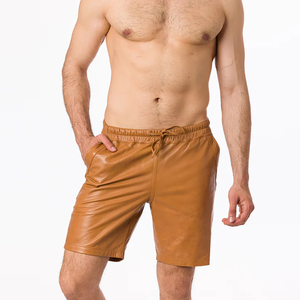 Shorts Bermuda en Cuir pour Hommes, Vente en Gros ODM, Tailles Personnalisées, Double Couture, Idéal pour Fêtes et Vacances - Product Image 6