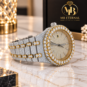 Reloj MB ETERNAL Diamond de 40 mm, Cuadrado, de Acero Inoxidable, Analógico, de Cuarzo, Automático, con Puntero, para Hombre, de Lujo, con Brillantes, Cierre de Hebilla - Product Image 2