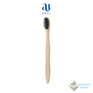 Nouveautés : Brosse à dents S Curve pour enfants, en bambou avec poils au charbon de bois, prix le plus bas pour la vente en gros - Product Image 3