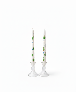 Bougie conique peinte à la main en cire, parfum pomme et baies, idéale pour la décoration intérieure et les fêtes (commande en gros) - Product Image 2