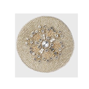 Posavasos de mesa de cuentas de cristal de 10 cm de lujo, mantel Individual redondo de varias cuentas para fiestas de boda por MD HANDICRAFT - Product Image 1