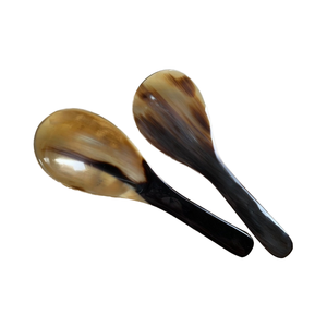 Polished Water Buffalo Horn Handcrafted <b>High</b> Quality Dinner Spoon Animal Style Flatware for Home Hotel <b>Kitchen</b> <b>Table</b> Decoration - Product Image 1