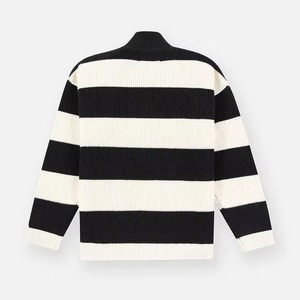 เสื้อสเวตเตอร์ถักลายเคเบิ้ลหนาสำหรับผู้ชาย สีพื้น แขนยาว สวมใส่ในฤดูหนาว ลายเรขาคณิต แขนยาวเต็มตัว ทำจากวัสดุอะคริลิก - Product Image 2