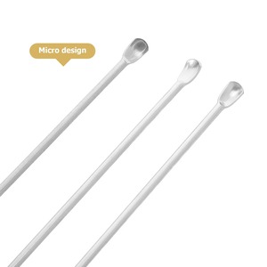 BAFA SURGICAL INSTRUMENTS 3pcs Stainless Steel Microspoon Milligram <b>Measuring</b> <b>Spoon</b> Laboratory Pharmacy Sampling Dosing Tool Lab - Product Image 1