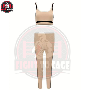 Conjunto Deportivo Casual de Dos Piezas, Top Corto y Pantalones con Bloques de Color, Bra Deportivo Transpirable y Leggings de Cintura Alta - Product Image 6