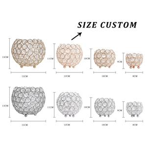 Ensemble de luxe de 3 bougeoirs en cristal doré – Option cadeau haut de gamme pour Diwali, mariage, ouverture de maison et décoration festive – Origine Inde - Product Image 2