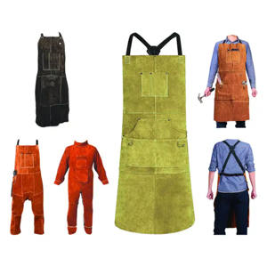 Tablier en cuir ciré rustique pour barman, avec boucle pour serviette et revêtement protecteur imperméable - Product Image 3