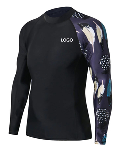 Custom Logo <b>Men's</b> Breathable <b>Compression</b> Rash Guard Long Sleeve UPF 50+ Sublimated Spandex/Polyester MMA BJJ Surfing <b>Shirt</b> - Product Image 5