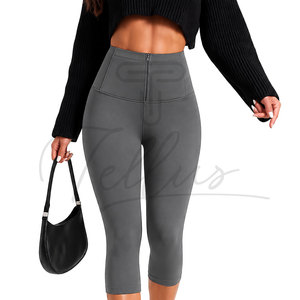 Leggings Capri Imprimés Taille Haute Effet Ventre Plat Sans Coutures Extensibles Longueur Genou pour Femme, Short de Yoga Grande Taille en Spandex/Nylon - Product Image 2