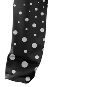 Pantalon de survêtement noir à pois pour homme, taille élastique, décontracté, léger, respirant, imprimé, pour l'été - Product Image 3