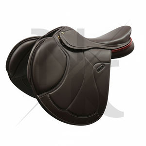 Advanced <b>Equestrian</b> Dressage Saddle Premium Calfskin Leather English Close Contact English horse racing products from India - Product Image 3