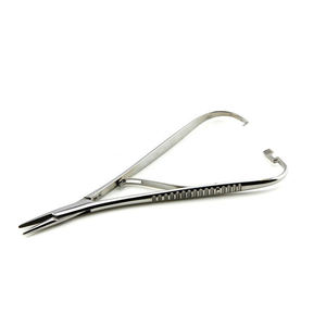 Professional Mathieu Needle Holder Surgical Instrument with Ratchet Handle for Precision Suturing and <b>Tissue</b> Closure - Product Image 2
