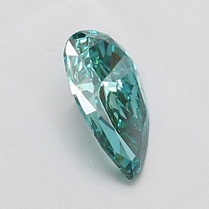 Diamant en forme de poire vert vif fantaisie de 0,77 ct, clarté VS2, coupe excellente, diamant certifié pour bijoux fins - Product Image 2