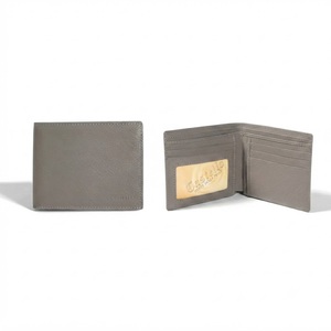 [Bargain] Top Quality Handmade Castello Saffiano Leather Men Bi-fold Billfold ID <b>Card</b> <b>Wallet</b> Passcase Navy Green Grey Black - Product Image 1