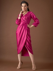 Women's <b>Wrap</b> Dress Modern Fashion <b>Wrap</b> Style Maxi Dress with V Neck Flowy Design Soft Breathable Fabric for <b>Beach</b> Holiday - Product Image 3