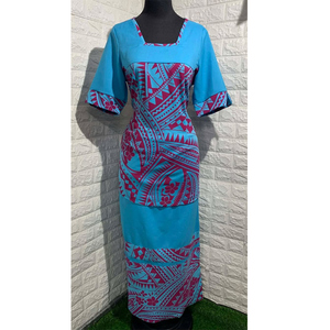 Custom Sublimation Latest Design Hawaiian Print Micronesian Mumu <b>Dress</b> Poynesian Traditional Floral Clothing - Product Image 1