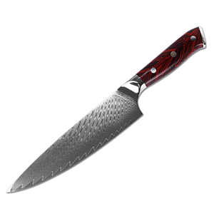 Couteau de Chef Professionnel en Acier Damas Forgé à la Main, Manche en Résine Full Tang, Couteau de Cuisine, Fabricant OEM - Product Image 1