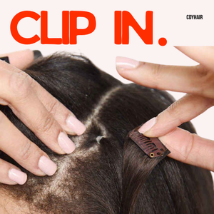 Extensions de cheveux humains à clipser, 100% cheveux vierges, installation facile, aspect naturel, sans perte de cheveux, sans nœuds, prix de gros - Product Image 6