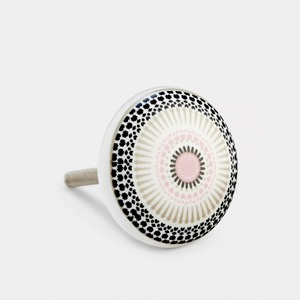 White ceramic kitchen knobs Ceramic Cabinet Knob Round Design Handcrafted Decorative Drawer Pull for Bedroom Furniture - Product Image 6