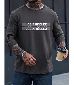 Nueva Llegada, Servicio OEM, Sudadera Casual de Manga Larga con Estampado en el Hombro, Cómoda, para Hombre, Talla Grande, de Bangladesh - Product Image 4
