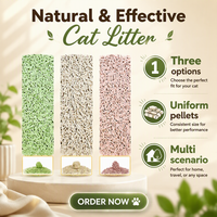 Litière pour chat en tofu végétal en gros, fournisseur OEM, marque privée, litière agglomérante, emballage personnalisé pour distributeurs