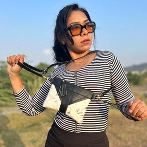 กระเป๋าถือหนังวัวคาดผมมีลายสไตล์ตะวันตก, สินค้ามาใหม่กระเป๋าสะพายไหล่กระเป๋าถือหนังคุณภาพสูงใช้งานได้หลากหลาย - Product Image 4