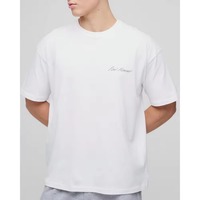 T-shirt homme oversize, coupe ample, épaules tombantes, coton lourd, style streetwear