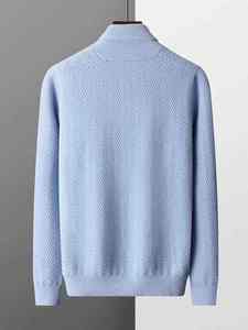 Luxury Design High Quality Men's Winter Soft Knitted Breathable 100% Cotton <b>Cardigan</b> <b>Sweater</b> Modern Design - Product Image 2