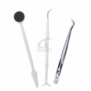 Juego de 3 Instrumentos Dentales para Rellenos, Herramientas Restauradoras Manuales de Acero Inoxidable para Colocación de Composite y Amalgama - Product Image 1
