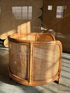 Cesta Grande de Mimbre y Ratán Tejido, Diseño Moderno y Lujoso, Cómoda y Duradera, para Perros y Gatos, Cama para Mascotas, Sofá para Niños, para Jardín - Product Image 2