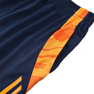 Ensemble de maillots de rugby pour hommes, bleu clair, orange, marine, manches courtes, respirant, coupe athlétique, impression sublimée, toutes saisons - Product Image 5