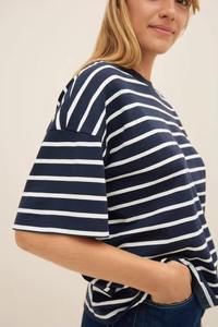Women's Short Sleeve Cotton Jersey T-Shirt Casual Solid Color Regular Fit Knitted Plain Dyed <b>Top</b> - Product Image 3